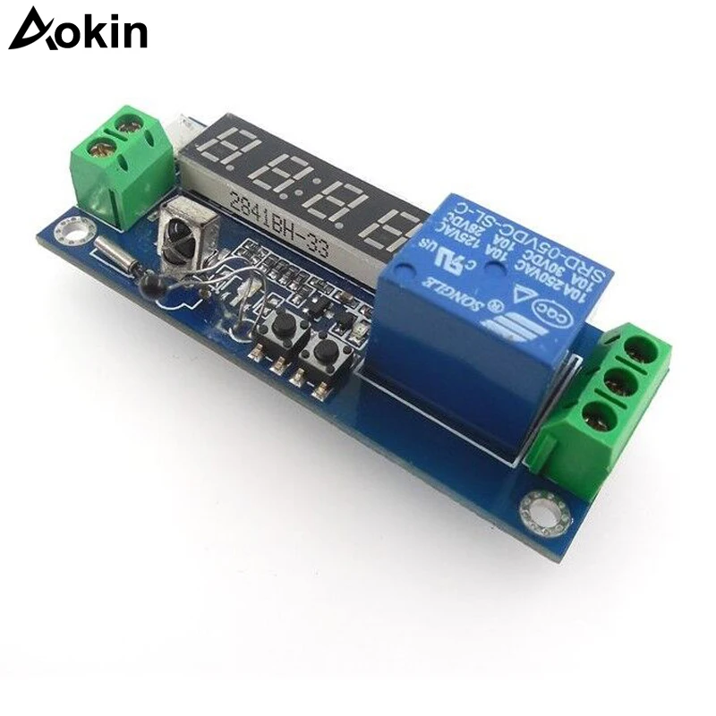 DC 12V LED Digital display Home Automation Delay Relay Trigger Time Circuit Timer Control Cycle Adjustable Switch Relay Module