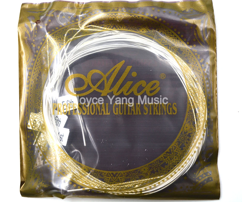 Alice AWR18 Classical Guitar Strings Crystal Nylon Silver-Plated Copper Winding Ultrathin Oxidation Resistant 1st-6th Strings