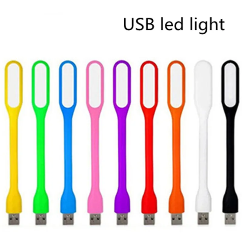 Ultra Bright 1.2W LED USB Light Lamp For Notebook Computer power bank Laptop PC Portable Flexible metal LED USB Light Foldable