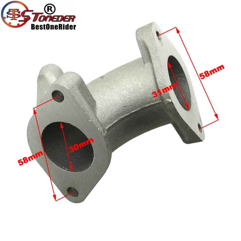 STONEDER Manifold Intake Pipe For Zongshen Z190 190cc Pit Dirt Bike 2V Z190 Engine ZS1P62YML-2