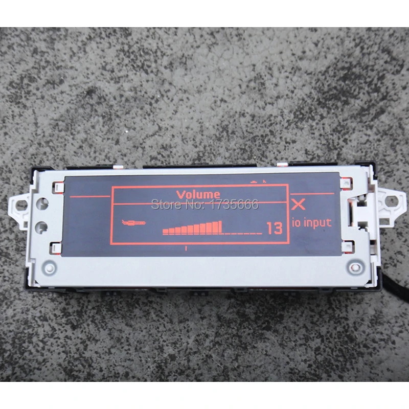 Original Red light Screen Monitor Support display USB optional English & French 6 pin  for Peugeot For Citroen