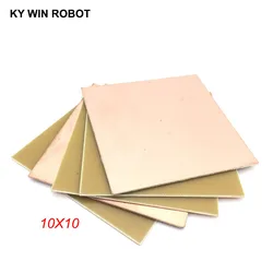 5 adet FR4 PCB tek taraflı bakır kaplı plaka DIY PCB kiti laminat devre 10x10cm