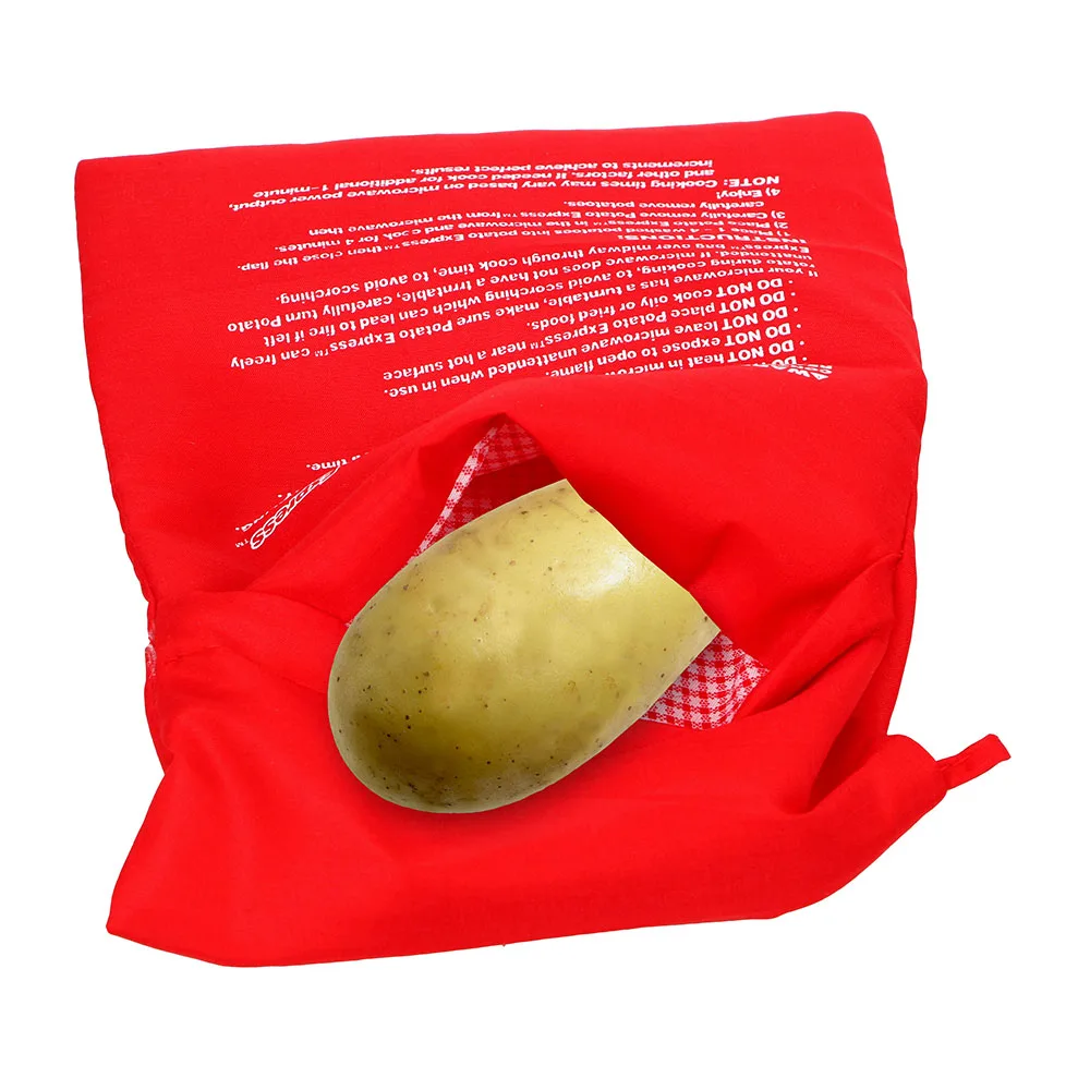 Washable Cooker Bag Microwave Baking Potatoes Bag Quick Fast Baked Potatoes Rice Pocket Easy To Cook Steam Pocket