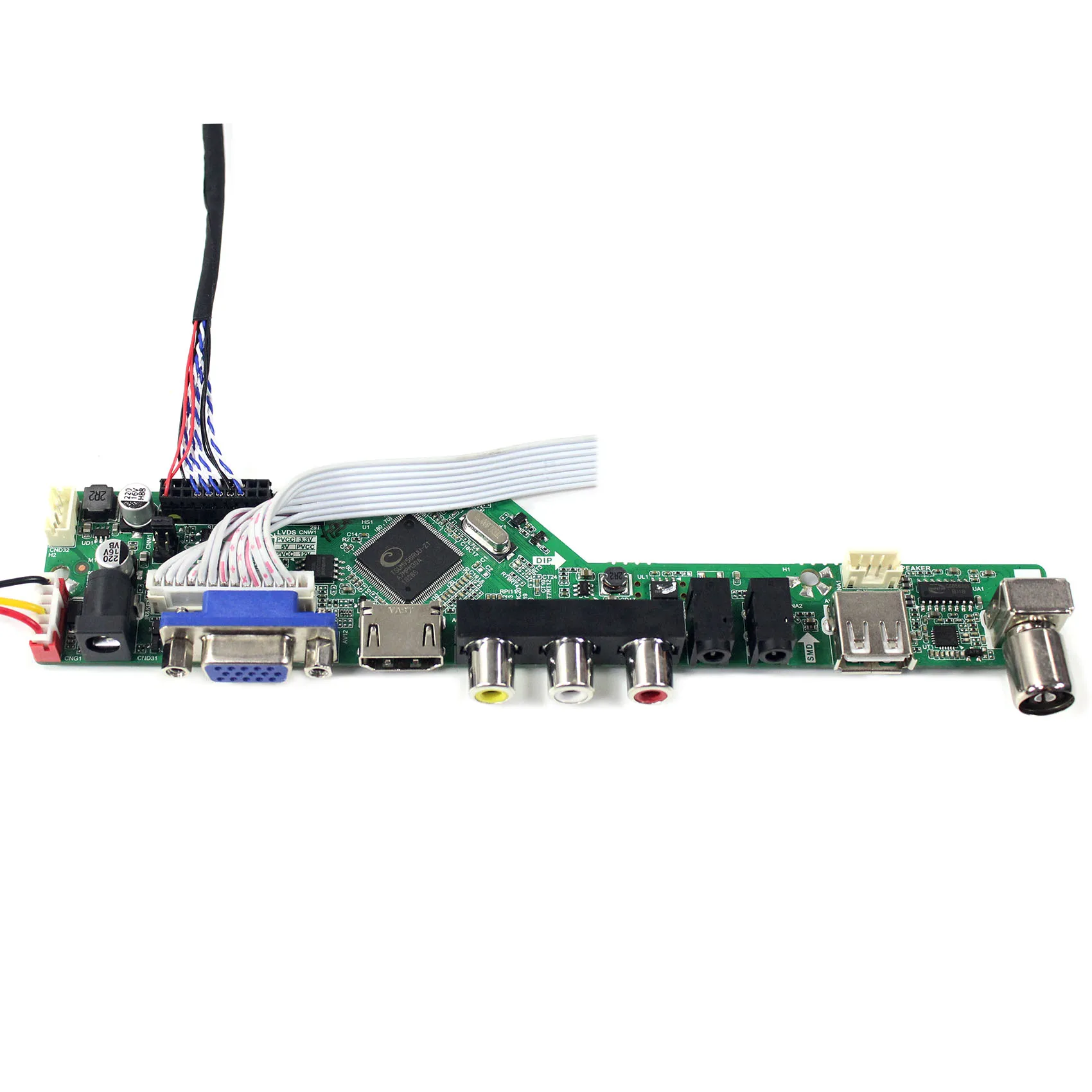 HD Serta VGA AV USB RF LCD Controller Board Bekerja untuk 12.1 Inci 1024X768 LTN121XJ-L02 LTN121XJ-L07 HT121X01-101 N121X5-L06 n121IA-L02