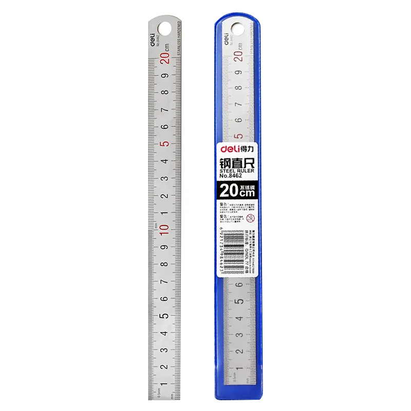 SIXONE 1 Pc Silver 15 / 20 / 30 Cm High Quality Steel Metal Ruler Functional Mapping Toolschool Office Provides Drawing Supplies