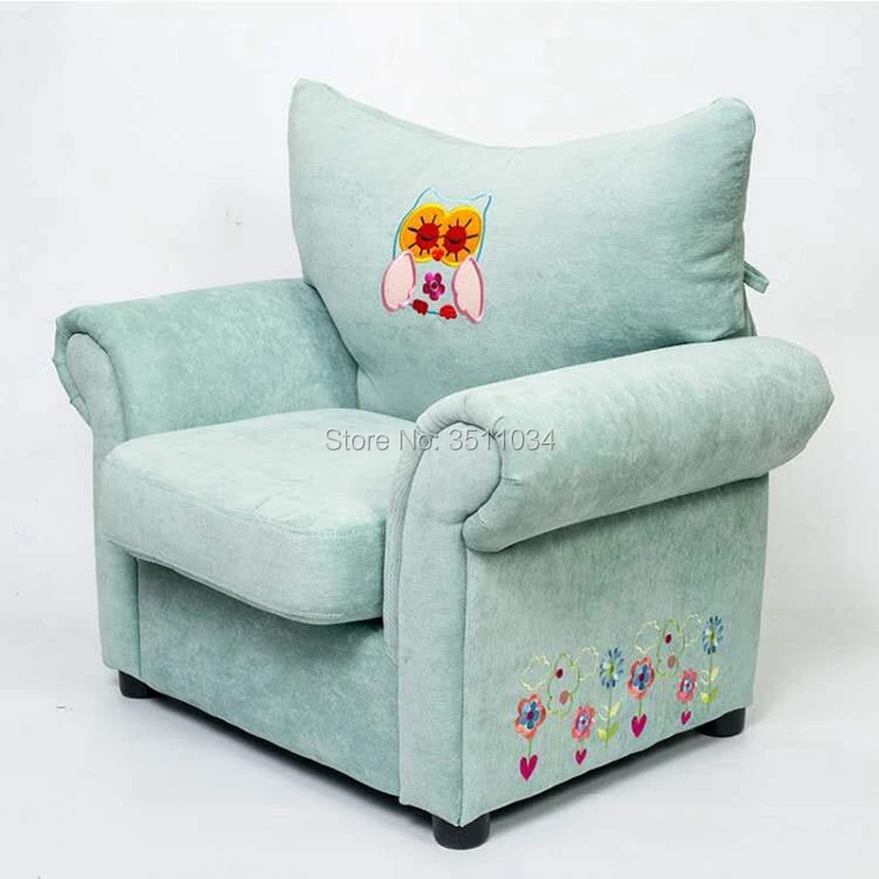 New Lovely Small Cartoon Sofa with Embroidery Patte Comfortable Living room leisure Bean bag sofa Students/Kids home furniture