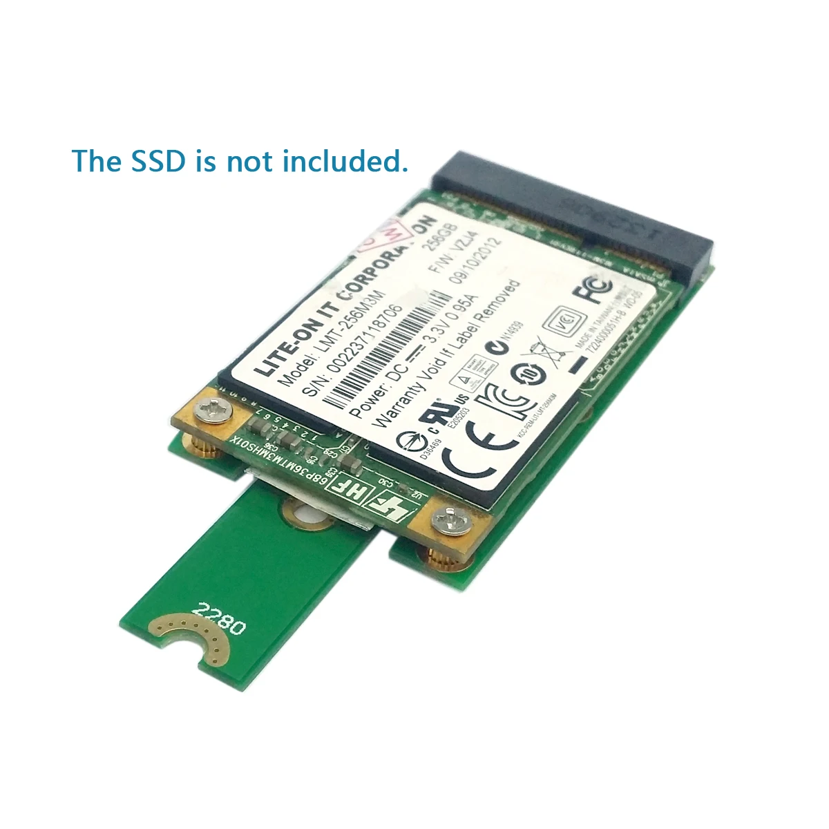 Zihan 50 مللي متر البسيطة PCI-E 52Pin mSATA SSD إلى M.2 NGFF B-مفتاح محول إضافة على بطاقات PCBA