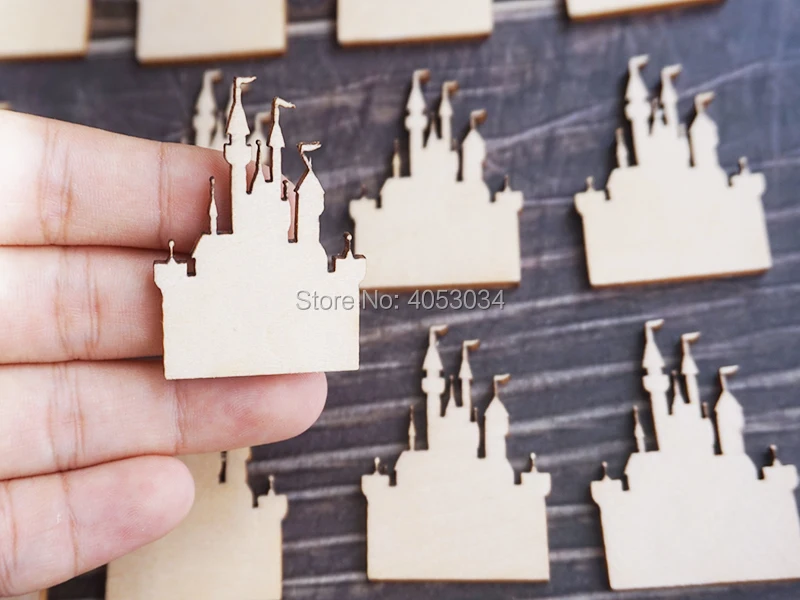 Castle cutouts, Wood blanks, Princess Cut out, Wooden Castle Cut out, Unfinished Wood, Party cutouts, Birthday Party Blanks