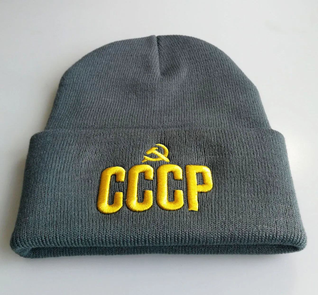 3D CCCP USSR Russian Cap Beanie Casual Embroidery Knitted Hat for Women Men Hip-Hop Skullies