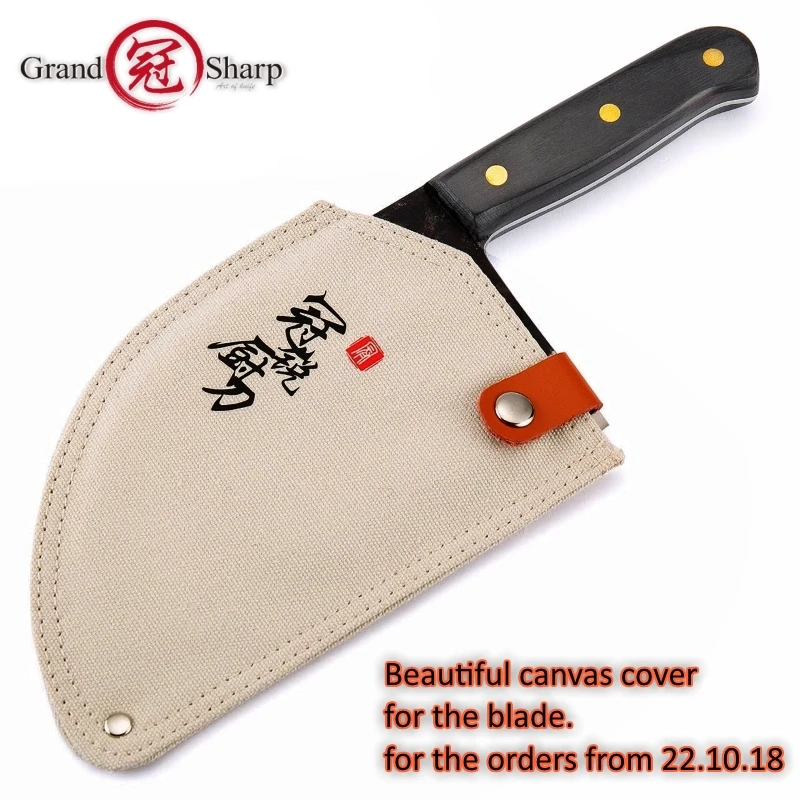 Handmade Chef Knife Forged High Carbon Clad Steel Chinese Cleaver Professional Kitchen Meat Vegetables Slicing Chopping Cooking