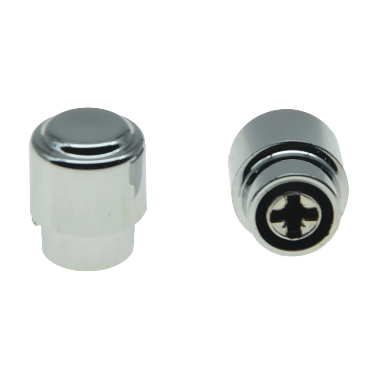 KAISH Pack of 2 Plastic Guitar Barrel Switch Tip 3 Way Pickup Selector Switch Knobs for U.S. Tele/Telecaster Chrome