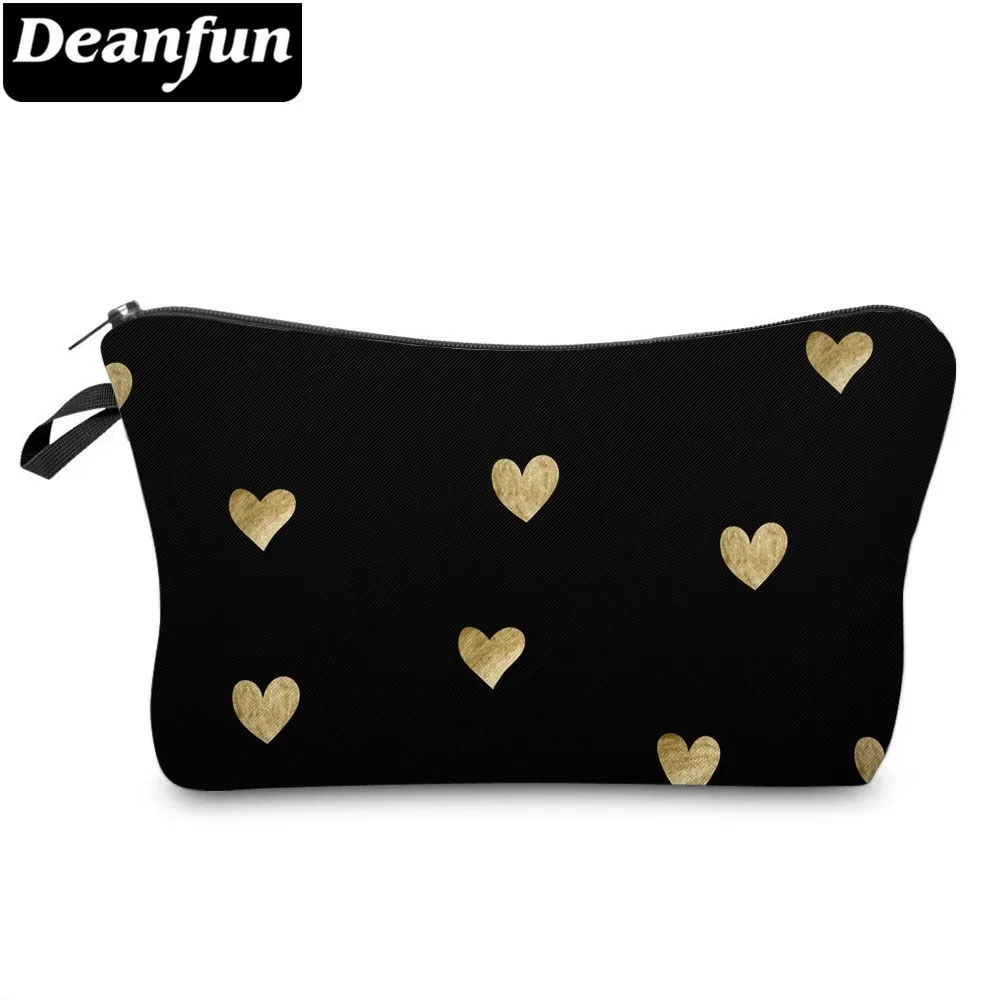 Deanfun-Impermeável Bonito Do Amor Do Coração Sacos Cosméticos, Saco De Maquiagem Espaçoso, Casos De Viagem, Organizador, Sacos De Presente De