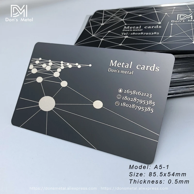 High-grade metal business card stainless steel membership card custom stainless steel business card metal card custom