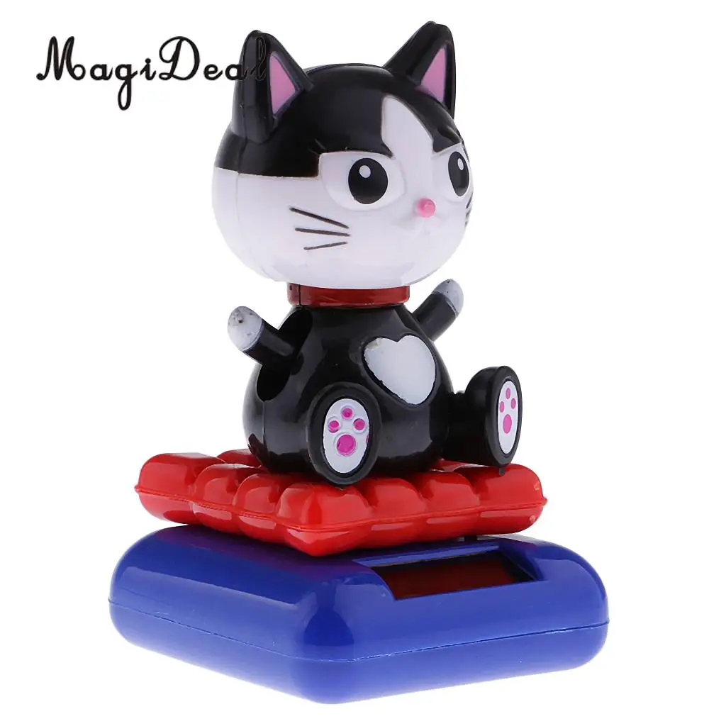 MagiDeal Solar Powered Dancing   Toy Car Ornament Bobble Head Dog Animal Toy for Home Office Desk Table Decor 10Kinds