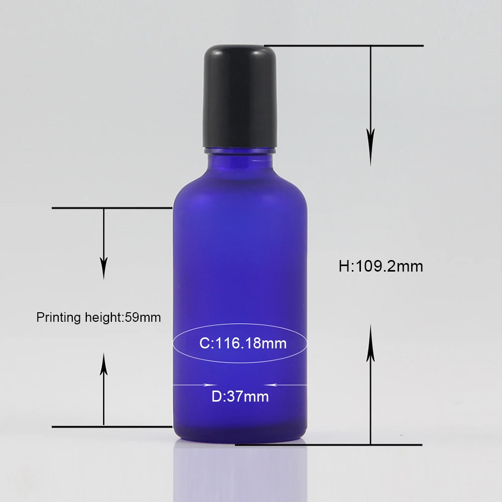 50ml frosted blue hand cream packaging tubes, essential oil packaging for cosmetic containers