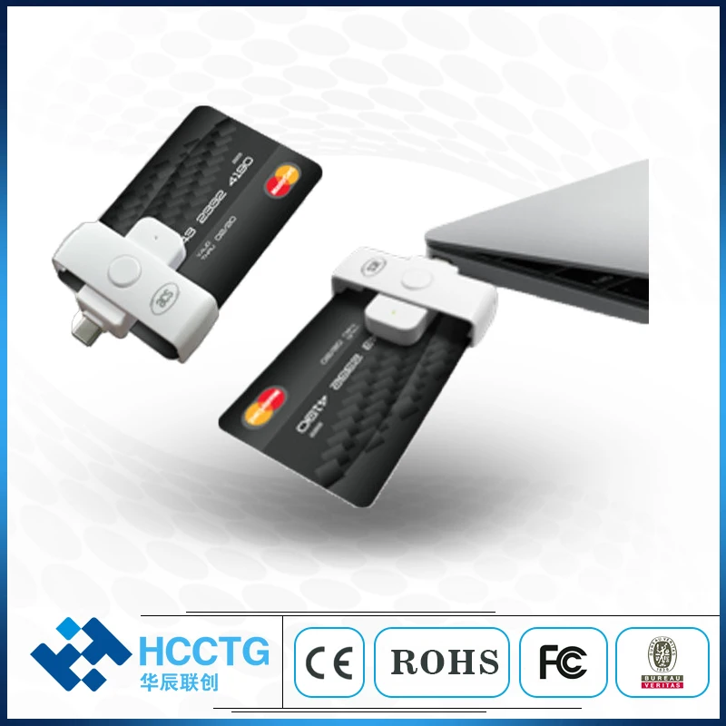 Mini  Pocketmate II Smart Card Reader (USB Type-C) For CAC and PIV cards reader ACR39U-NF