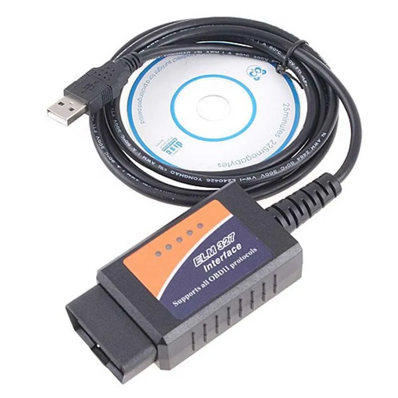 2024 Newest Elm327 USB Obd2 Diagnostic Scanner Elm 327 V 1.5 USB cables Scanner Support All OBDII Protocols elm-327 Scan Tool