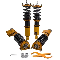 Coilovers for Mitsubishi Lancer 2008-2016 24 Ways Adjustable Damper Force Shocks absober Coil Spring