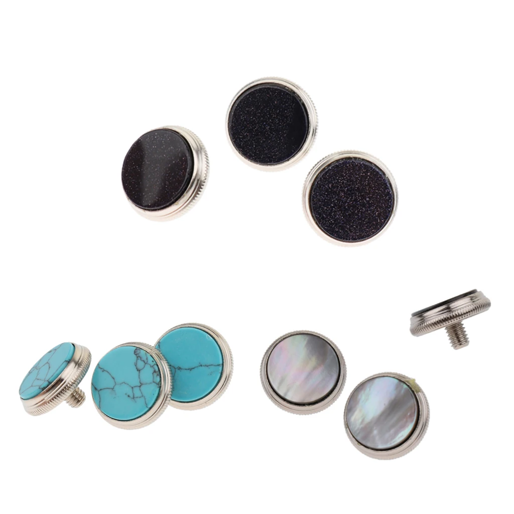 3 Pieces Trumpet Finger Buttons Trumpet Screw Musical Instrument Parts Trumpet Valve Finger Buttons