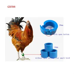 5pcs uhf rfid pigeon ring plastic Bird leg ring tag iso18000-6c gen2 Animal rfid ring tag for tracking chicken rings pigeon bird