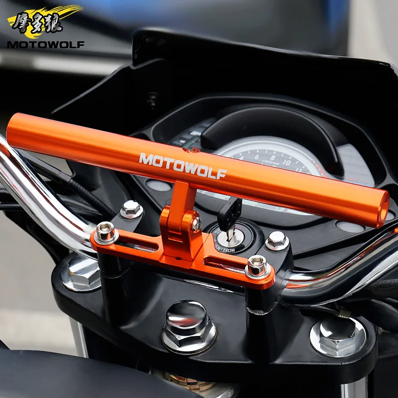 2024 Newest Car Styling MOTOWOLF Motorcycle Modified Phone Holder Bracket Mount AL 180 Horizontal rotation Cool styling