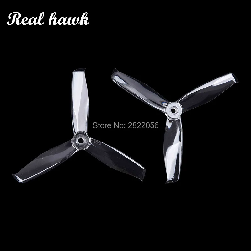 4pair 5 colors Gemfan 5055 5.0x5.5 FPV PC 3 propeller Prop Blade CW CCW shaft through the machine more special motor 2205-2306