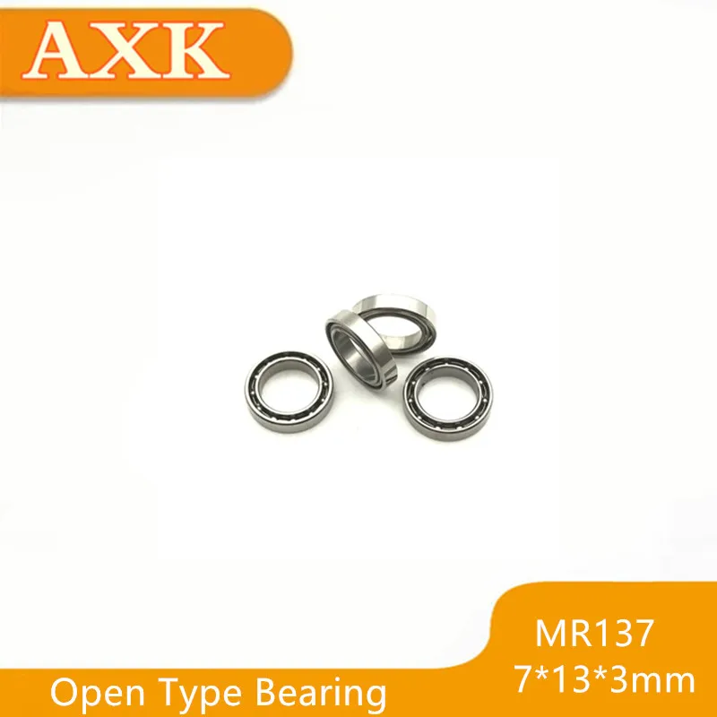 2023 Real Time-limited Axk Mr137 Open Bearing 10pcs/lot Abec-3 7x13x3mm Thin Wall Deep Groove Ball Miniature