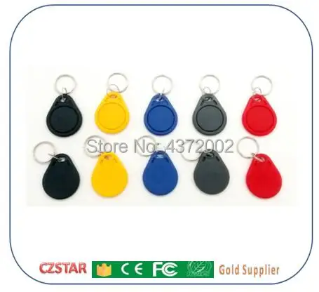 tk4100 125 KHz LF Keyfobs controle toegang sleutelkaart RFID Tag kaart Proximity deur Sleutel met sleutelhanger