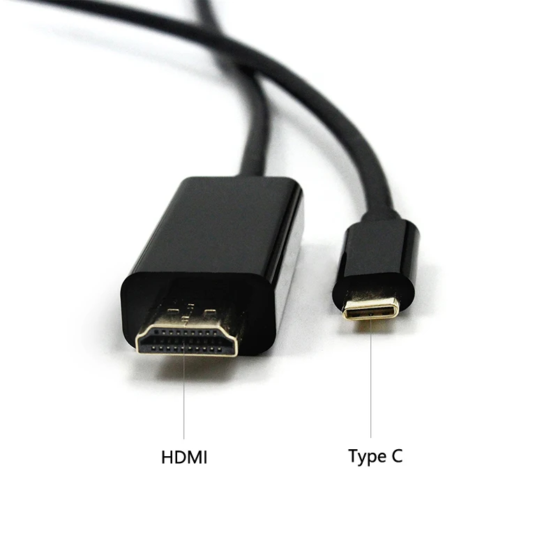 USB 3.1 Type C to HDMI Cable USB-C to HDMI Adapter Male to Male Converter for MacBook2016 Huawei Matebook Smasung S8 S9