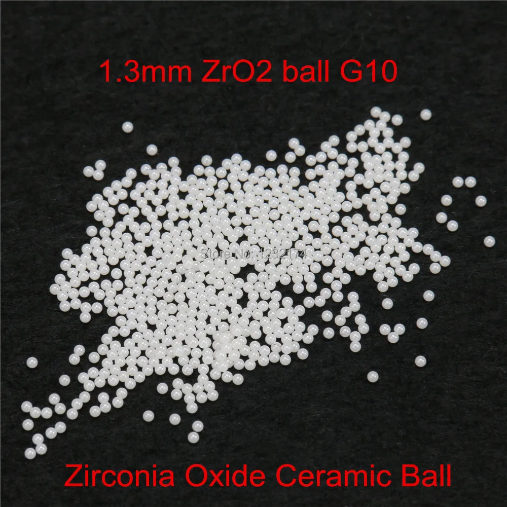 

1.3mm ZrO2 Zirconia Oxide Ceramic Ball G10 100pcs for valve ball,bearing, homogenizer,sprayer,pump 1.3mm ZrO2 Bal