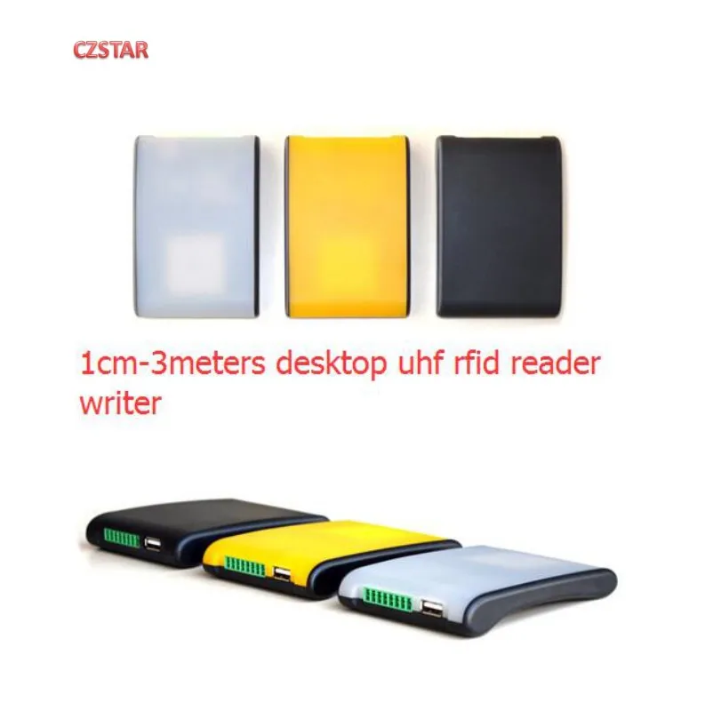 

Czstar uhf desktop rfid reader writer middle long range 1cm-3m epc gen2 rfid tags reader PR9200 chip usb uhf rfid writer reader