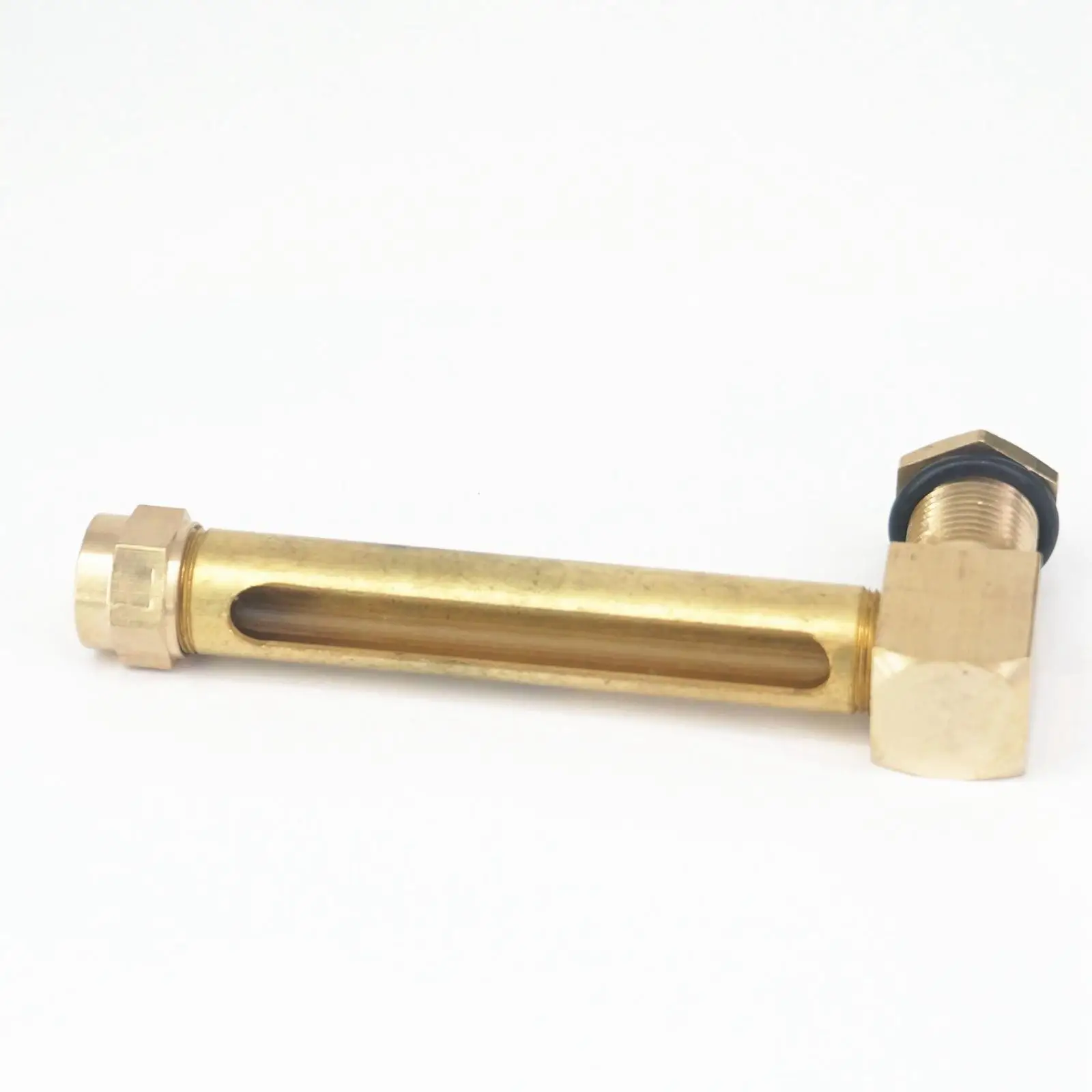 M16x1.5mm 80mm Brass Oil Liquid Level Indicator Sight Glass For Lathes Sump Gas Engine Motor Tractor -40 to 300 Degrees C