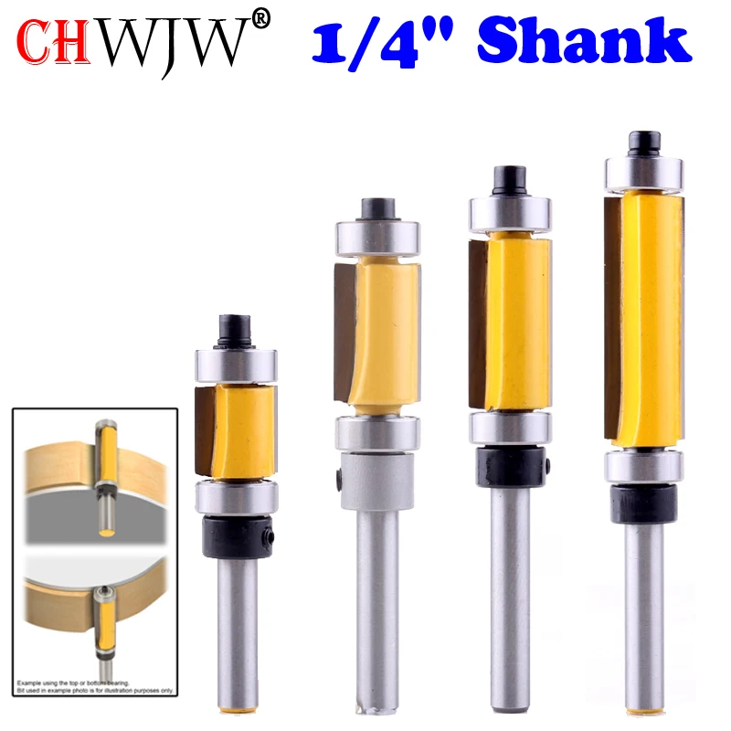 1pc Flush Trim Pattern Router Bit 1/4\