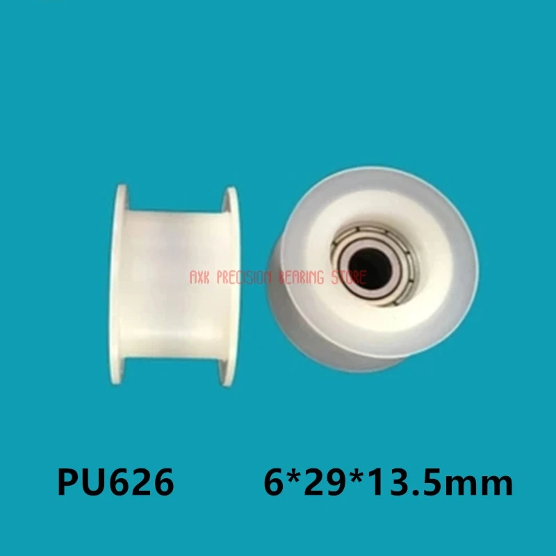 

2023 New Top Fashion Nylon Pom Polyoxymethylene 6*29*13.5mm H Groove Pulley Plastic Coated 626 Bearing