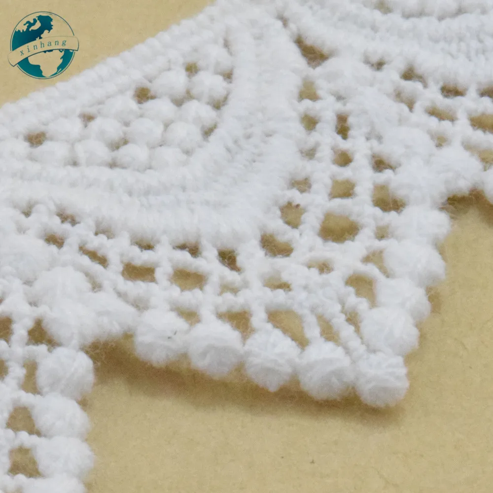 3 ياردة 3.5 سنتيمتر الأبيض 100% القطن التطريز الدانتيل الفرنسي شريطة من الدانتيل النسيج جبر Diy الزخارف تشوه الحياكة الخياطة اكسسوارات # 3806