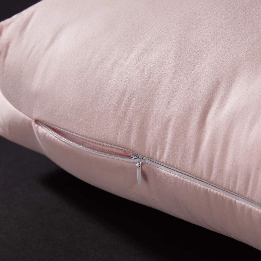 Nordic Style Design Pink Pillow 100% White Goose Down700 Fill Power 60S Fabric Bedding Sets My Pillow 2019 3D Neck Protection