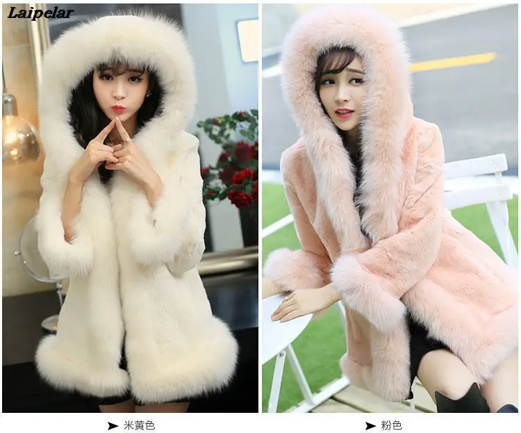 S-3XL Nerz Mäntel Frauen 2020 Winter Neue Mode FAUX Pelzmantel Elegante Dicke Warme Oberbekleidung Gefälschte Pelz Jacke Chaquetas Mujer