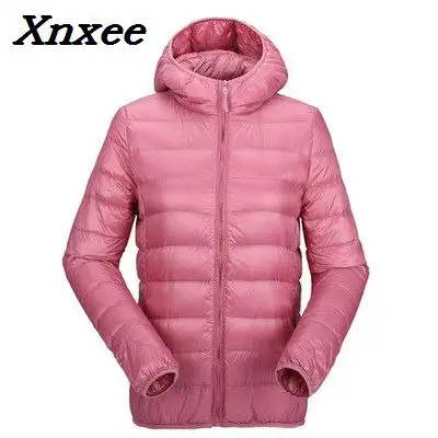 

Women ultra light coat duck warm jacket hooded fall female overcoat slim solid jackets winter coat outwear parkas Xnxee