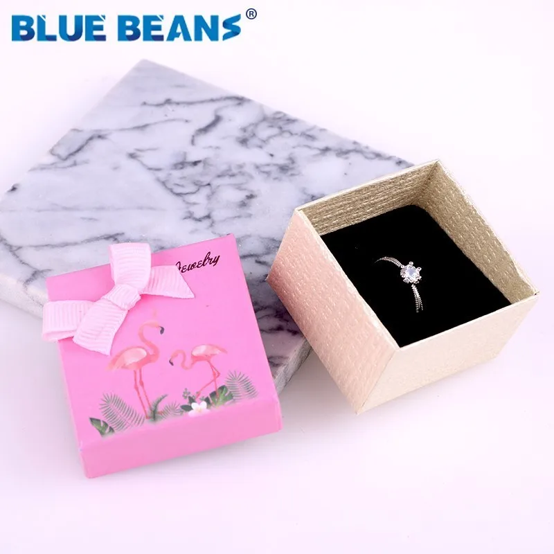 Square jewelry organizer shape box Engagement Ring For Earrings Necklace Bracelet Display Gift Boxes Holder carton bow case new