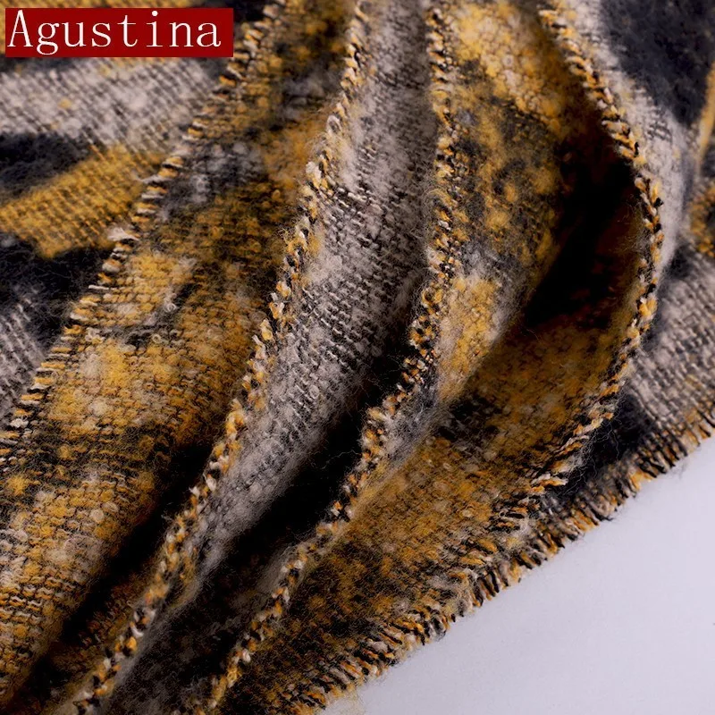 cashmere scarf Leopard print winter women wool Brand shawl hijab luxury for ladies long scarves thick oversize pashmina sjaal