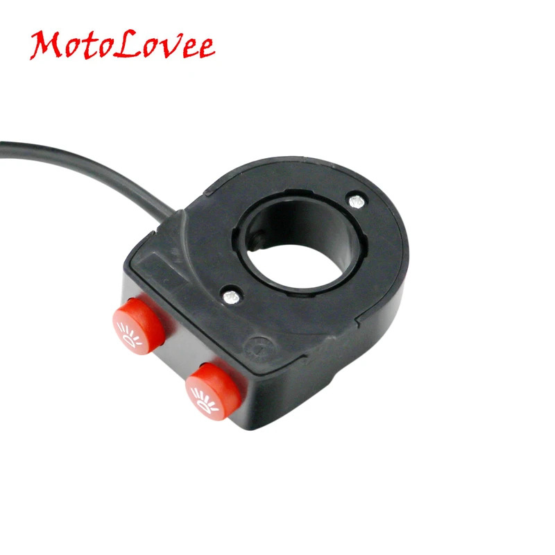 

MotoLovee 22mm Motorcycle Bike Handlebar Modified Parts Switch On Off Button Head Spot Fog Light Switches