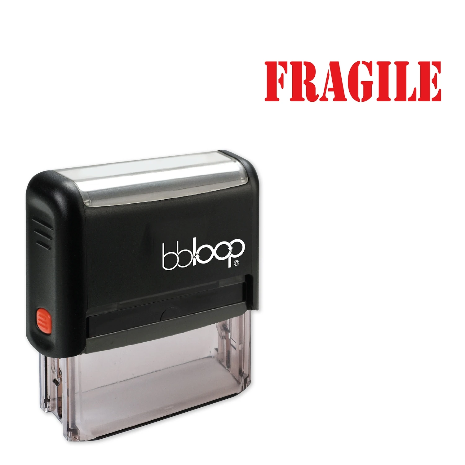 Bbloop Fragile w/military Style Font and Design Self-Ink