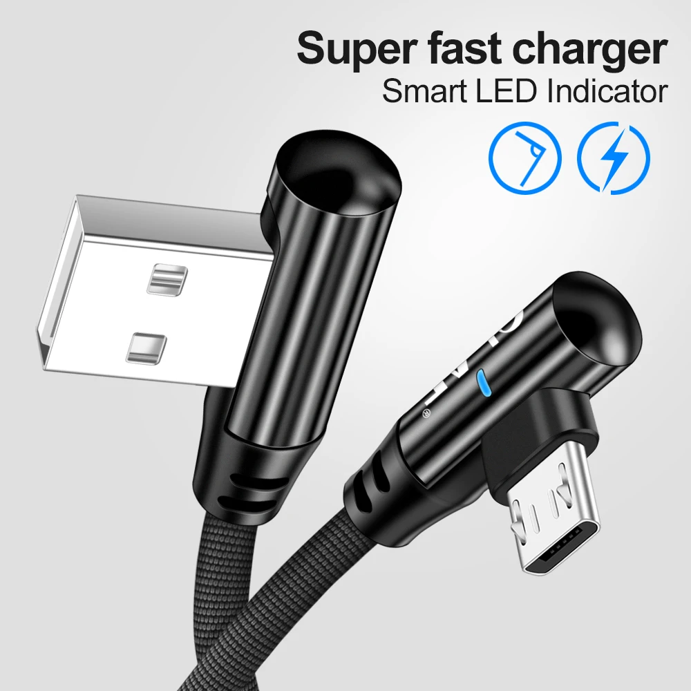 New Fast Charging Micro USB Cable 2.4A Microusb Charger Cable For Samsung J4 J5 J6 J7 Xiaomi Redmi Note 5 4 Android Phone Cables