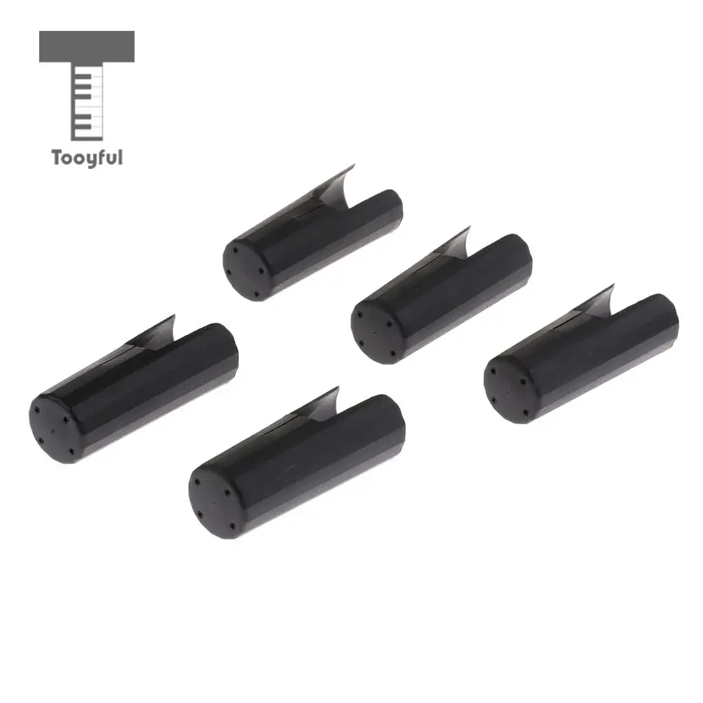 5Pcs Plastic Saxophone Mouthpiece Cap Sax Protect Cap for Woodwind Instrument Novice Professional Sax Replacement Accessories