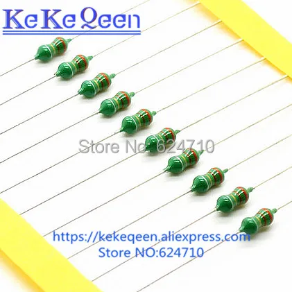 20PCS 0307 1/4w Inductor Color ring inductance 0.1/1/1.8/2.2/3.3/4.7/6.8/10/15/18/22/33/39/47/56/82/100/150/220/470/680/1000 uH