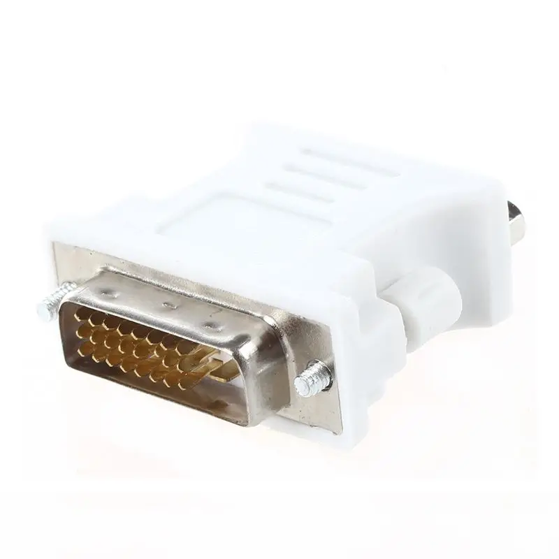 DVI male adapter (DVI - D 24 1) to female VGA (15-pin) Connectors Support Dropshipping