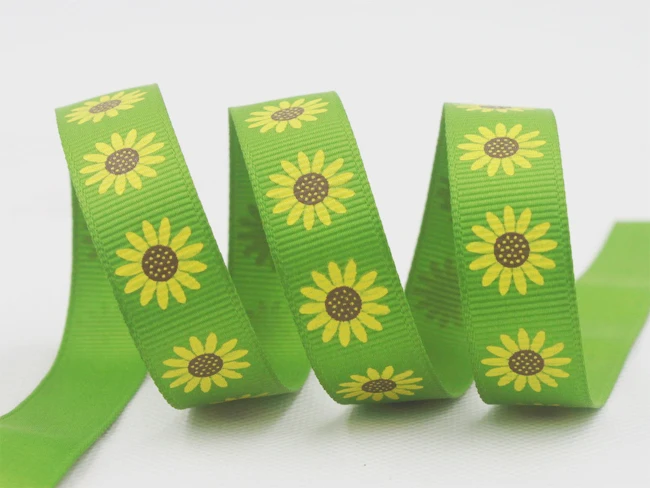 [IuBuFigo] Mum Halloween Ribbon Flower Allhallowmas Ribbon Grosgrain Printed For Decoration 9mm 16mm 25mm