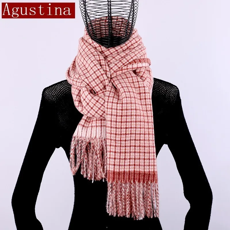 winter cashmere scarf Lattice tassel women wool shawl hijab luxury for ladies long scarves thick oversize pashmina sjaal echarpe