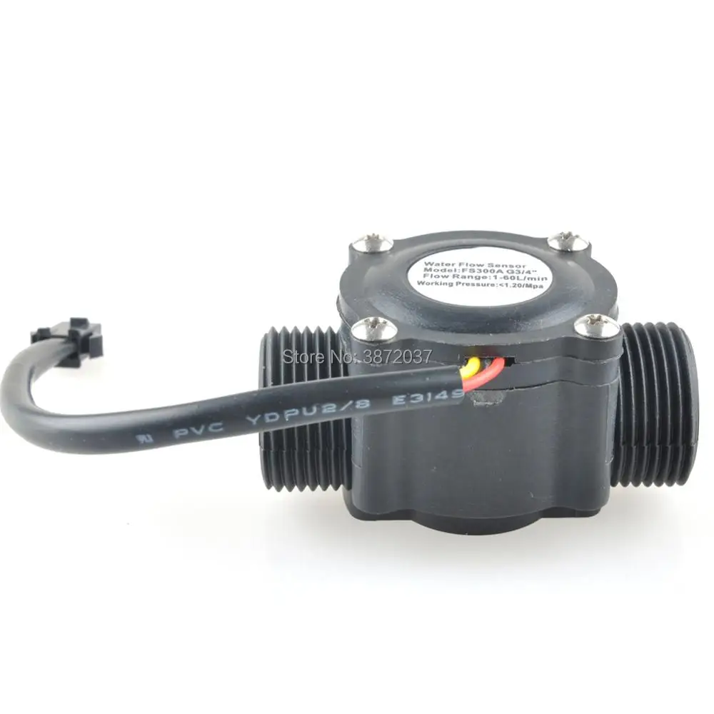 DIYmall G3/4 "Sensore di Flusso D'acqua Interruttore 3/4 1-60l minimo
