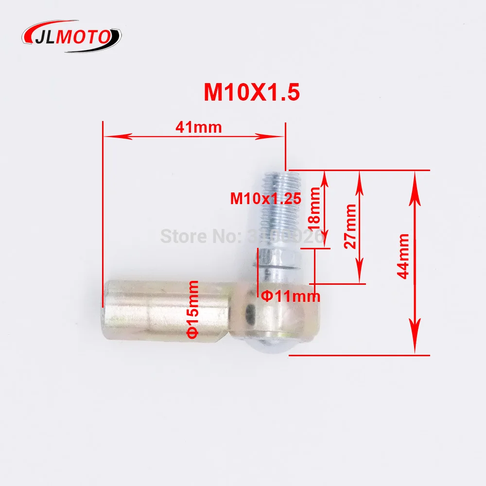 ชุดปลายก้านผูก M10-M10 M8-M8 1คู่ข้อต่อบอลเหมาะสำหรับ49CC จีน50CC ไฟฟ้ามินิรถ ATV โกคาร์ท Karting Buggy quads ส่วนจักรยาน